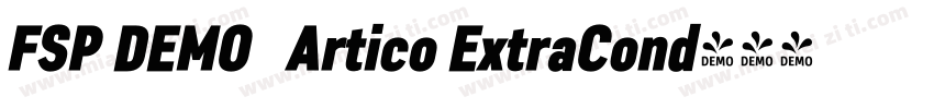 FSP DEMO   Artico ExtraCond字体转换